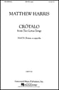 Crotalo SSATB choral sheet music cover